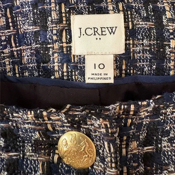 J.Crew Factory Tweed Lady Jacket | Size 10 - Picture 3 of 7
